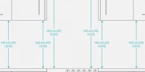 measure for your kitchen splashback diagram.