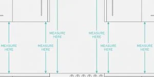 measure for your kitchen splashback diagram.