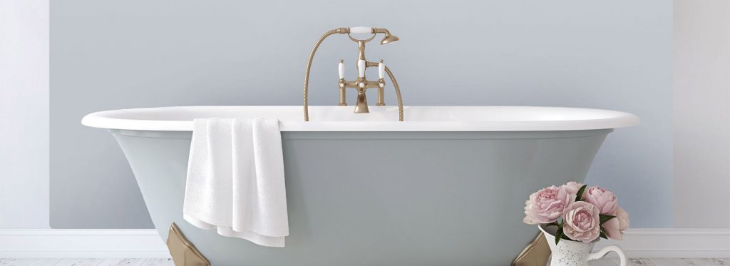 Pastel blue bathroom splashback. pastel blue, backsplash with pink roses. how to update your kitchen