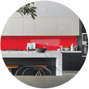 Juicy Red Alusplash Splashback Sample