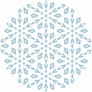 Snowflake Pattern Splashback