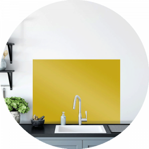 Banana Glass Splashback Sample