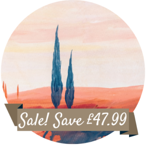 Painted Tuscan Landscape Splashback