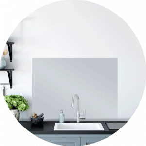 Bright Ice Glass Splashback