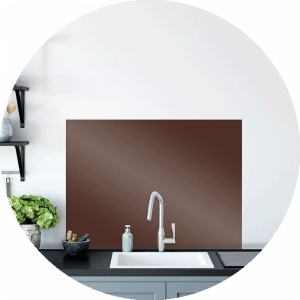 Chestnut Glass Splashback Sample