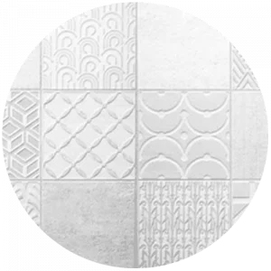 Geometric Cement Printed Tile Splashback