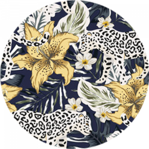 Leopard and Lilies Splashback