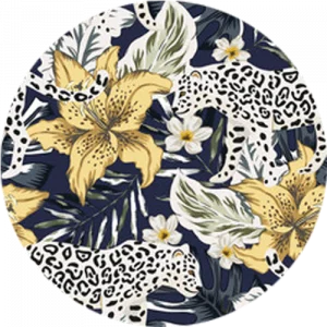 Leopard and Lilies Splashback