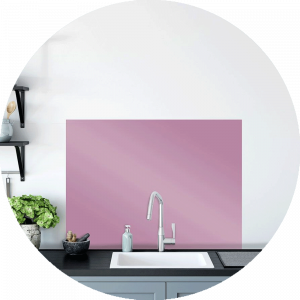 Lilac Glass Splashback