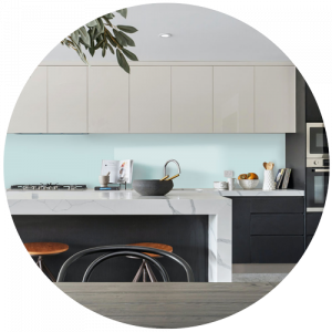Ocean Wave blue Alusplash Splashback Sample