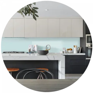 Ocean Wave Blue Alusplash Splashback
