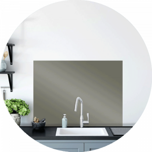 Overcast Glass Splashback