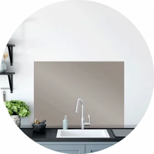 Pearl Grey Glass Splashback