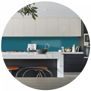 Teal Alusplash Splashback Sample