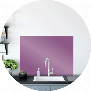 Violet Glass Splashback