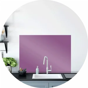Violet Glass Splashback