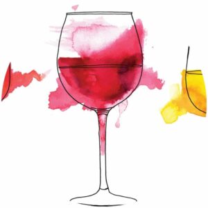 Watercolour Wine Splashback