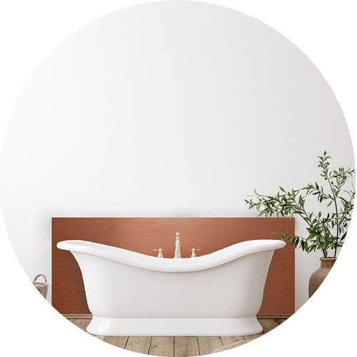 copper splashback