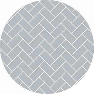 Grey Printed Herringbone Tile Splashback