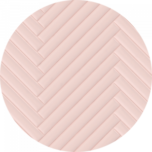 Blush Printed Herringbone Tile Splashback