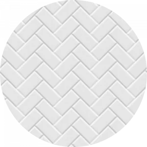 Small Printed Herringbone Tile Splashback