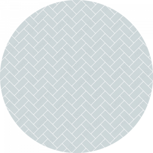 Powdered Blue Printed Herringbone Splashback
