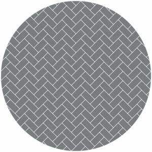 Dark Grey Printed Herringbone Splashback