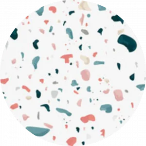 Colourful Terrazzo Printed Tile Splashback