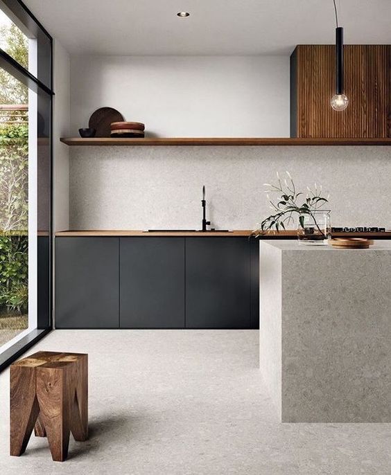 simplistic kitchen light and ariy