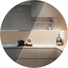 slip kitchen illuminated circle
